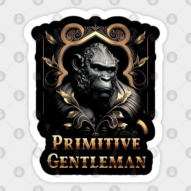 Primitive Gentleman Sticker by Meca-artwork